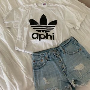 Alpha Phi Adidas Shirt NWOT